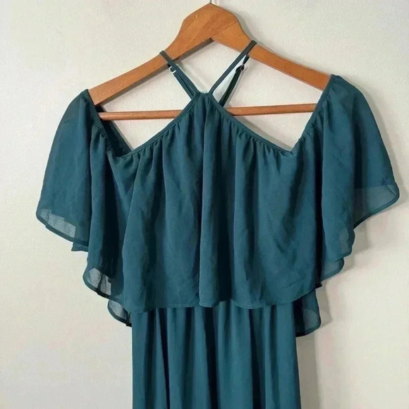 NWT SHOW ME YOUR MUMU Rebecca  Ruffle Maxi Dress XS - Picture 5 of 10